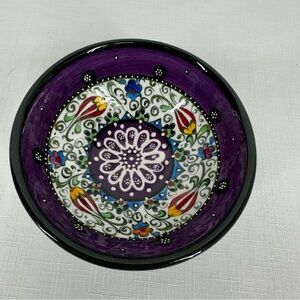 Turkish Handmade Hand Painted Small Trinket Bowl 4.7”